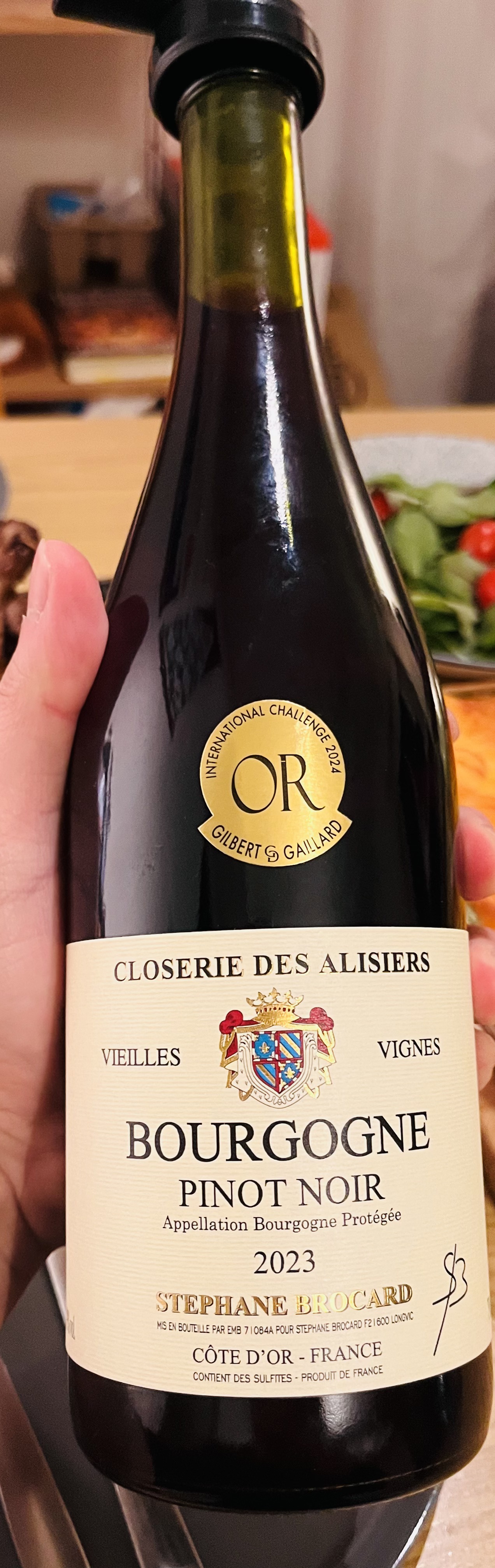 A bottle of wine we tried